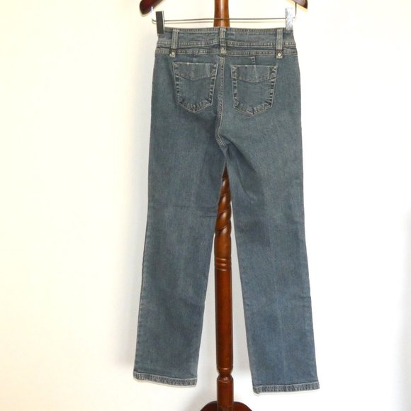 Faded Glory straight leg offset waist denim jeans - Picture 4 of 5